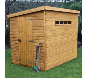 10' x 6' Traditional Pent Wooden Security Garden Shed (3.05m x 1.83m) 