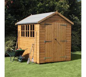 12' x 6' Traditional Heavy Duty Apex Wooden Garden Shed (3.66m x 1.83m) 