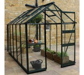 6' x 8' Eden Burford Small Greenhouse in Black (1.94m x 2.56m) 