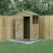 5' x 3' Forest 4Life 25yr Guarantee Overlap Pressure Treated Apex Wooden Shed (1.64m x 1m)