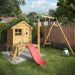 10 x 10 Mercia Snug Tower Kids Wooden Playhouse with Activity Set (3.1m x 3.1m)