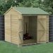 7' x 7' Forest Beckwood 25yr Guarantee Shiplap Pressure Treated Windowless Double Door Reverse Apex Wooden Shed (2.28m x 2.12m)