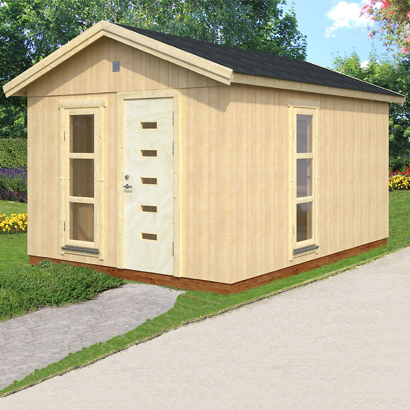Product photograph of Palmako Ly 3 3m X 4 5m Garden Room Garden House 19mm from Buy Sheds Direct