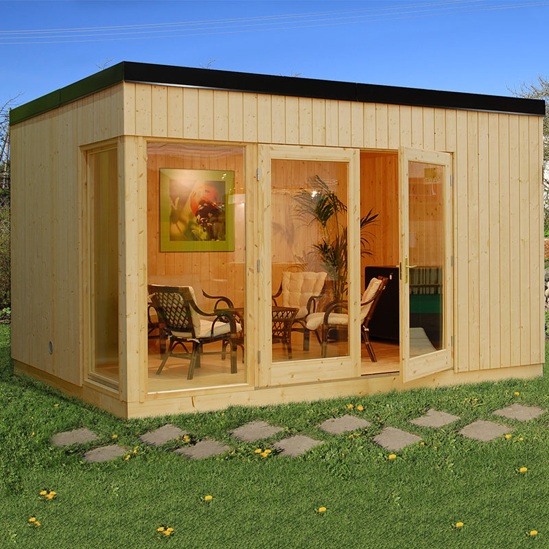 Product photograph of Palmako Solveig 4 5m X 3 3m Contemporary Garden Room Garden House 19mm from Buy Sheds Direct