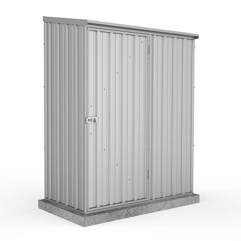 Product photograph of 5 X 2 7 Absco Space Saver Pent Metal Shed - Zinc 1 52m X 0 79m from Buy Sheds Direct