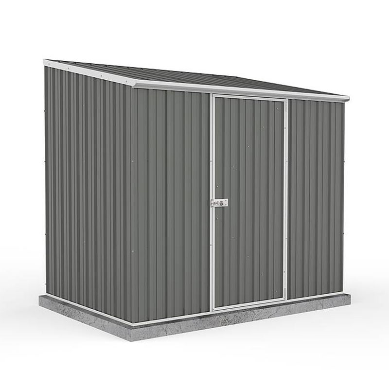 Product photograph of 7 5 X 5 Absco Space Saver Pent Metal Shed - Grey 2 26m X 1 52m from Buy Sheds Direct