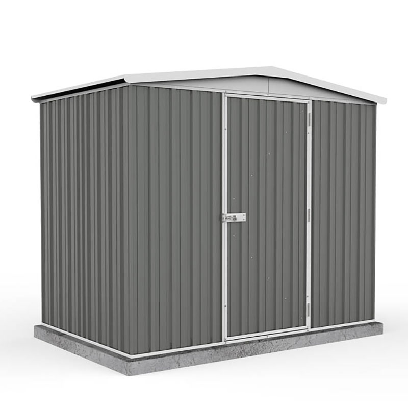 Product photograph of 7 5 X 5 Absco Regent Apex Metal Shed - Grey 2 26m X 1 44m from Buy Sheds Direct