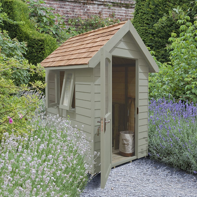 6' x 4' Forest Retreat Green Luxury Shed (1.81m x 1.22m) - Installation Included