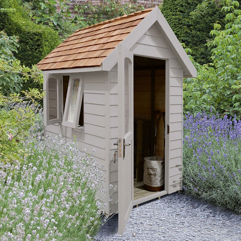 6' x 4' Forest Retreat Grey Luxury Shed (1.81m x 1.22m) - Installation Included