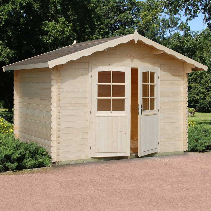 Product photograph of Palmako Vivian 3 3m X 2 7m Log Cabin Summerhouse 28mm from Buy Sheds Direct