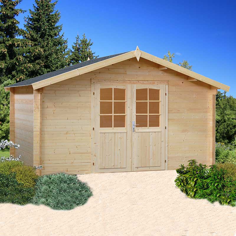 Product photograph of Palmako Lotta 3 9m X 3 9m Log Cabin Garden Room 34mm from Buy Sheds Direct