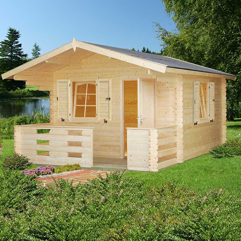 Palmako Emma 3.6m x 3.6m Log Cabin Summerhouse (34mm)