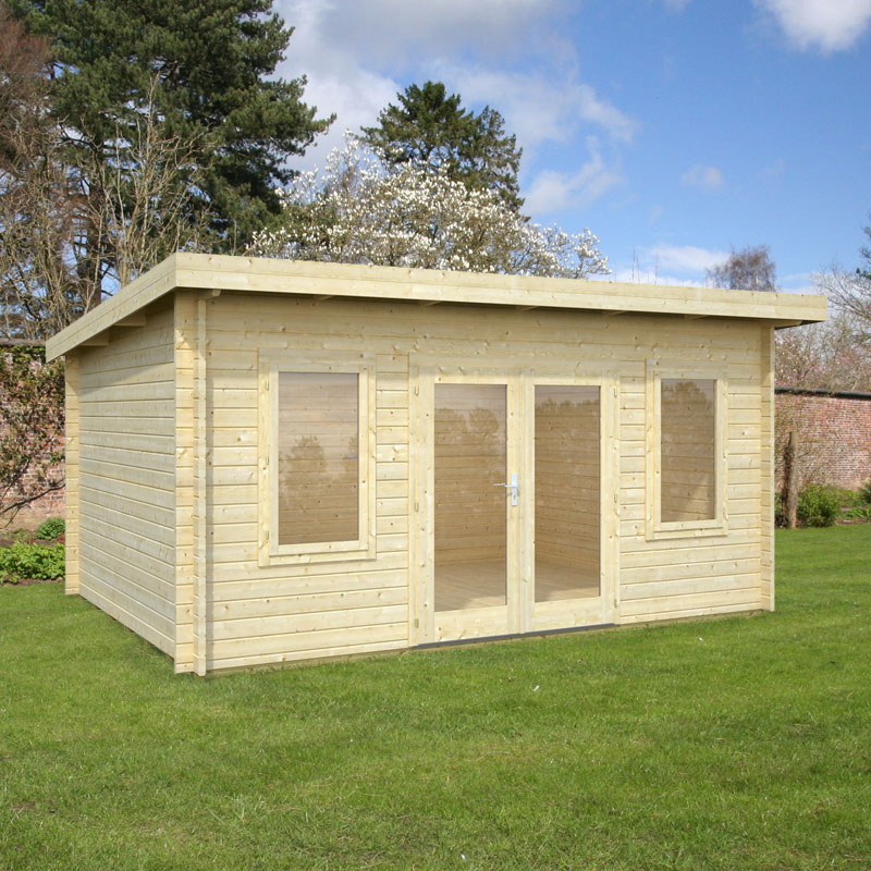Product photograph of Palmako Lisa 4 7m X 3 7m Log Cabin Garden Room 44mm from Buy Sheds Direct