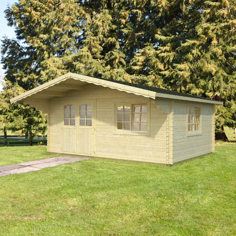 Product photograph of Palmako Sally 5 3m X 4 1m Log Cabin Garden Building 44mm from Buy Sheds Direct
