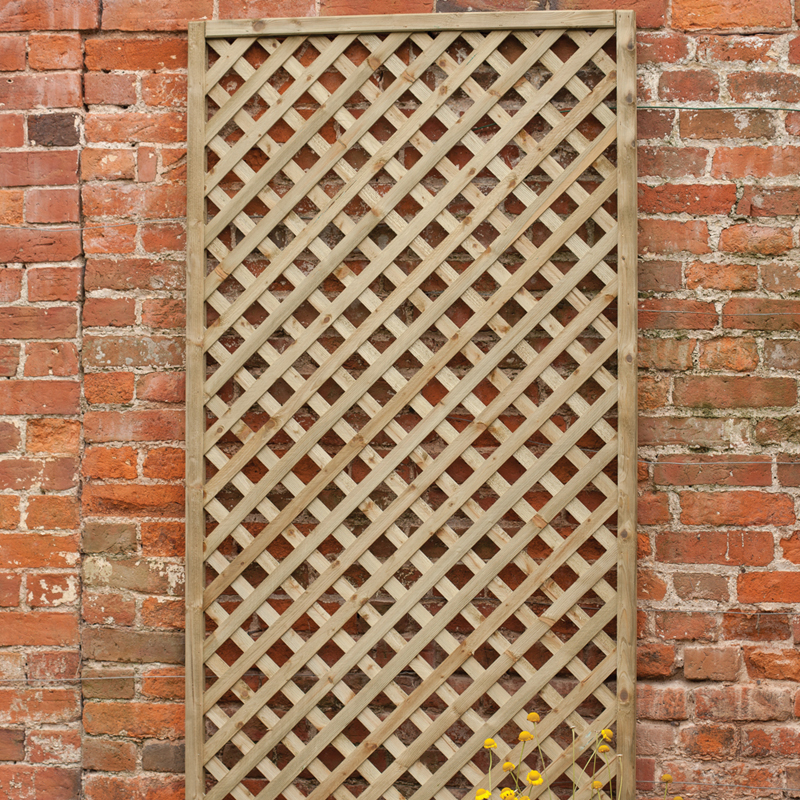 Product photograph of Forest 6 X 1 Rosemore Pressure Treated Diamond Trellis 1 8m X 0 3m from Buy Sheds Direct