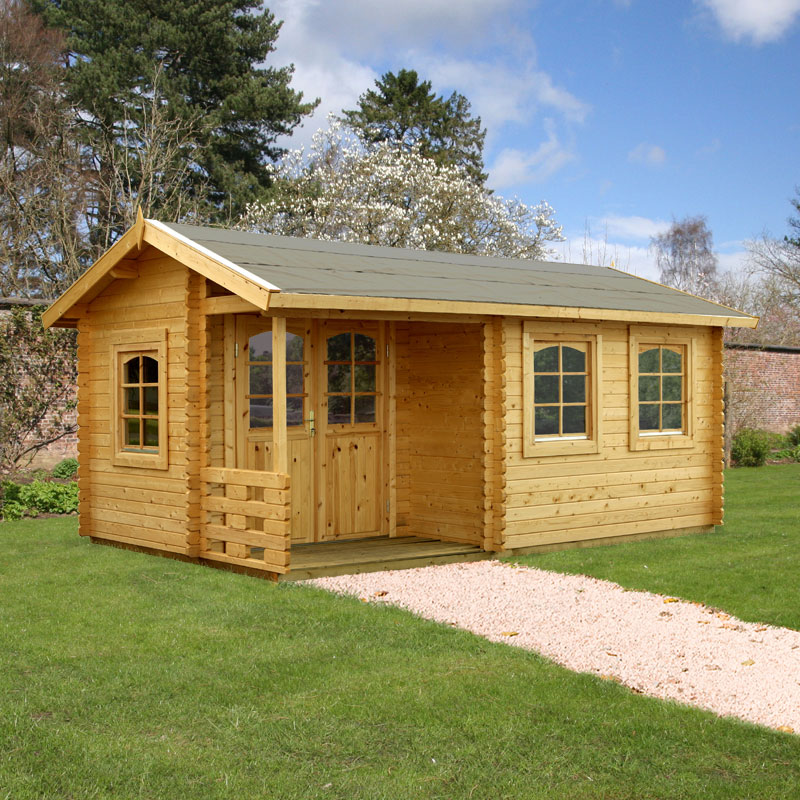 Product photograph of Palmako Susanna 5 3m X 3 2m Log Cabin Garden Building 44mm from Buy Sheds Direct