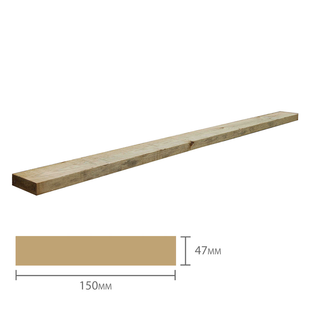 Product photograph of Forest Deck Joist 47mm X 150mm X 2400mm Pack Of 5 from Buy Sheds Direct