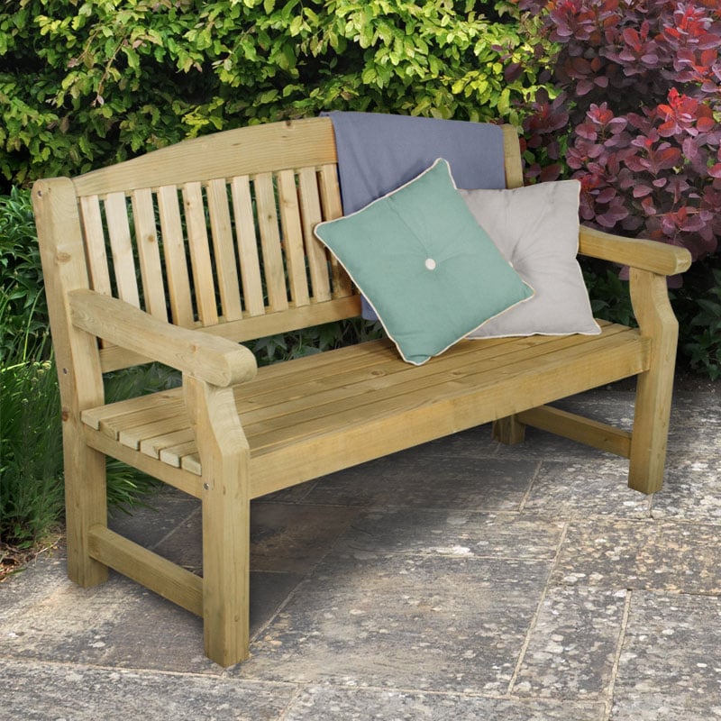 Product photograph of Forest Harvington Wooden Garden Bench 5 X2 1 5x0 6m from Buy Sheds Direct