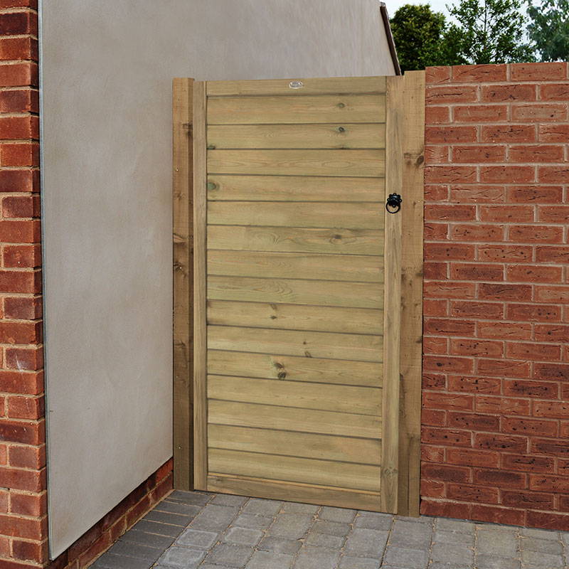 Product photograph of Forest 3 X 6 Horizontal Tongue And Groove Pressure Treated Wooden Side Garden Gate from Buy Sheds Direct