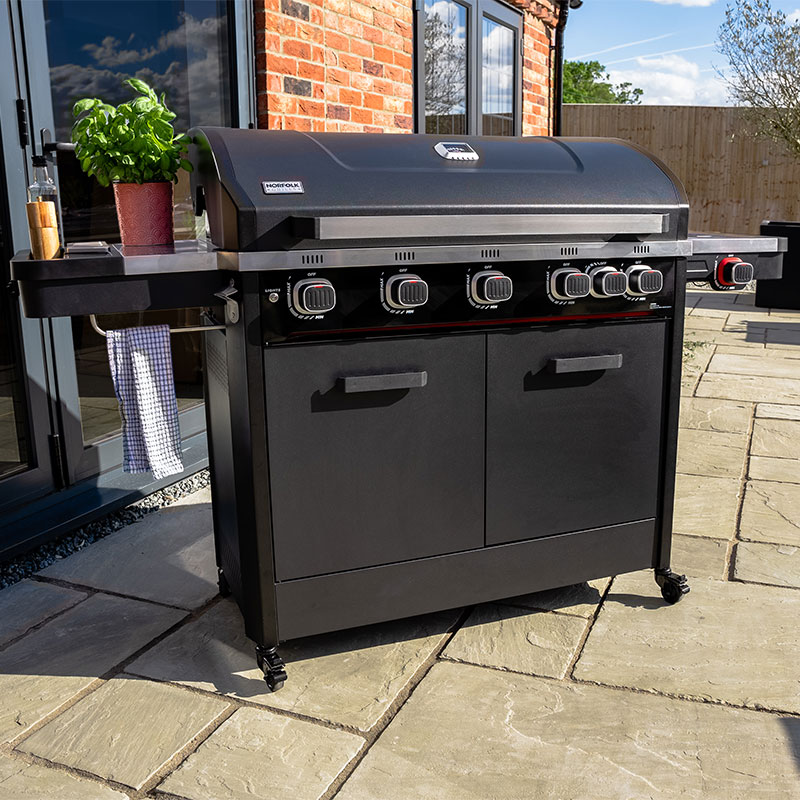 Product photograph of Norfolk Grills Infinity 500 Burner Gas Bbq Grill from Buy Sheds Direct