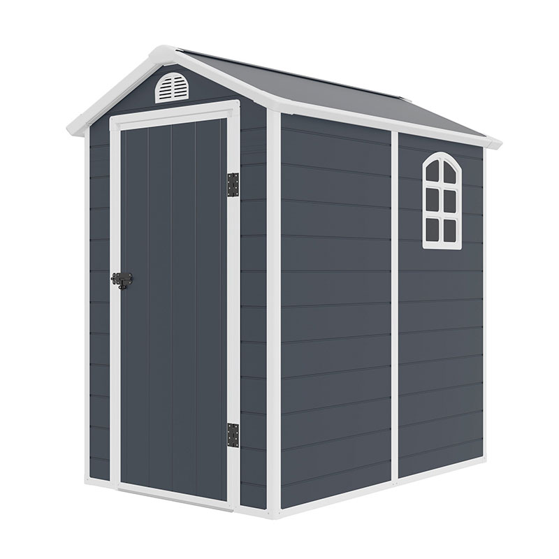 Product photograph of 4 X 6 Jasmine Plastic Shed With Foundation Kit 1 34m X 1 92m from Buy Sheds Direct