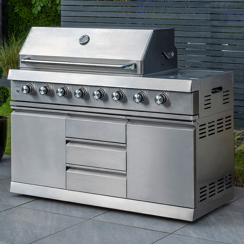 Product photograph of Norfolk Grills Absolute 6 Burner Gas Bbq Grill from Buy Sheds Direct