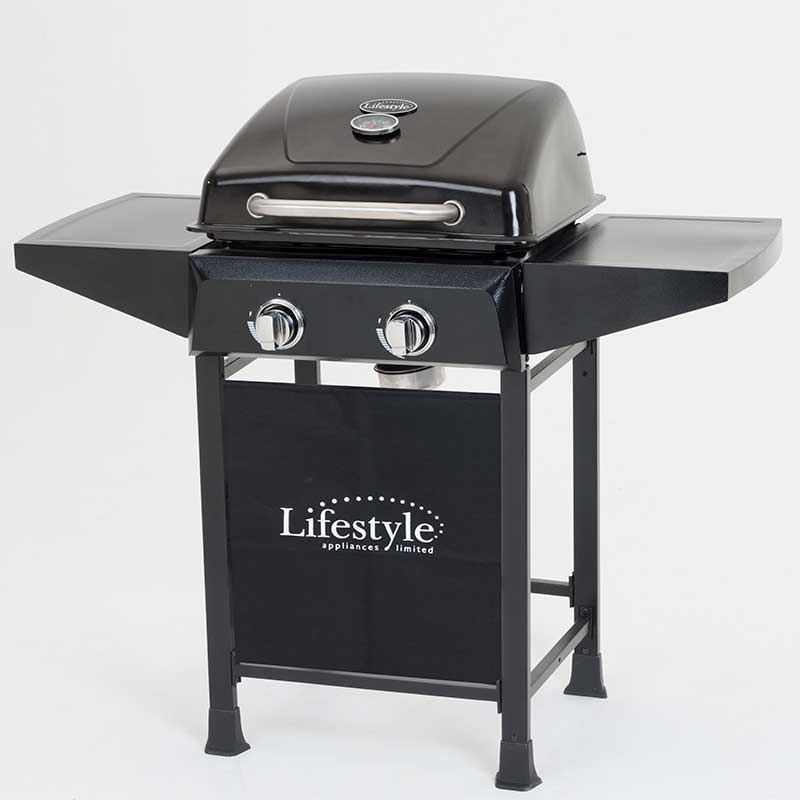 Product photograph of Lifestyle Cuba Quick Assembly 2 Burner Gas Grill Bbq from Buy Sheds Direct