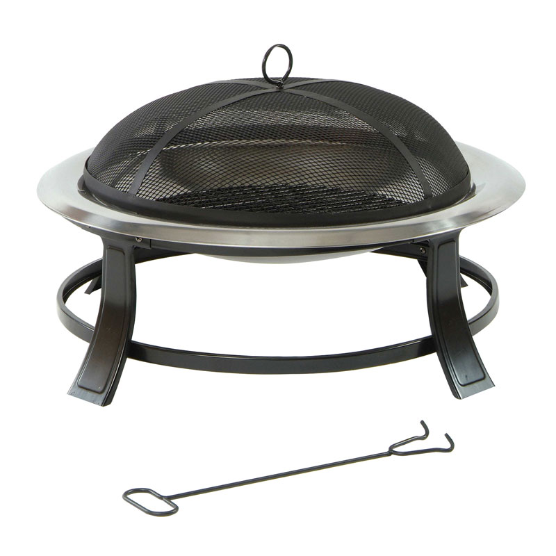 Product photograph of Lifestyle Prima Stainless Steel Fire Bowl from Buy Sheds Direct