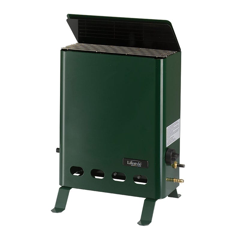 Product photograph of Lifestyle Eden Greenhouse Heater In Green - 2kw from Buy Sheds Direct