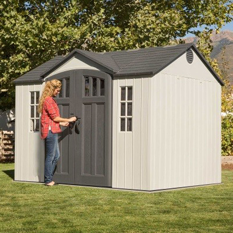 Product photograph of 10 X 8 Lifetime New Edition Single Entrance Plastic Shed 3 05m X 2 44m from Buy Sheds Direct
