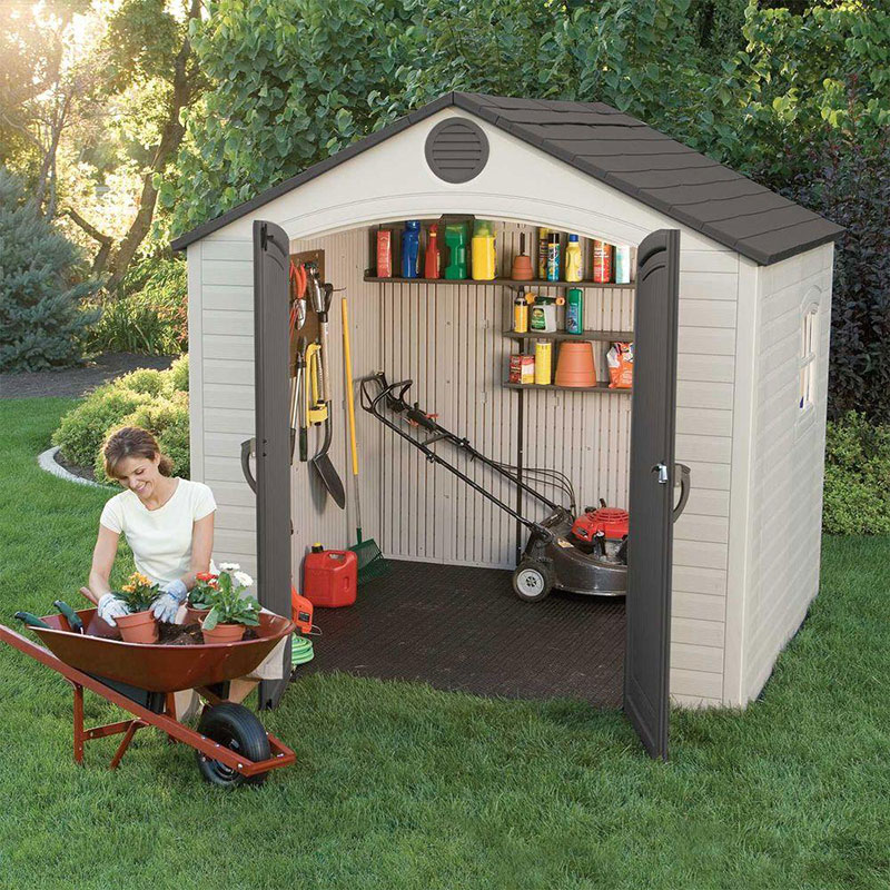 Product photograph of 8 X 5 Lifetime Special Edition Heavy Duty Plastic Shed 2 4m X 1 5m from Buy Sheds Direct