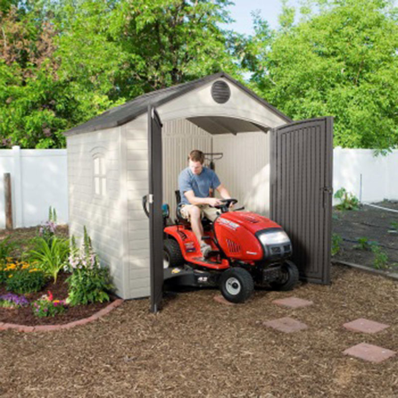 8' x 7.5' Lifetime Special Edition Heavy Duty Plastic Shed (2.43m x 2.28m)