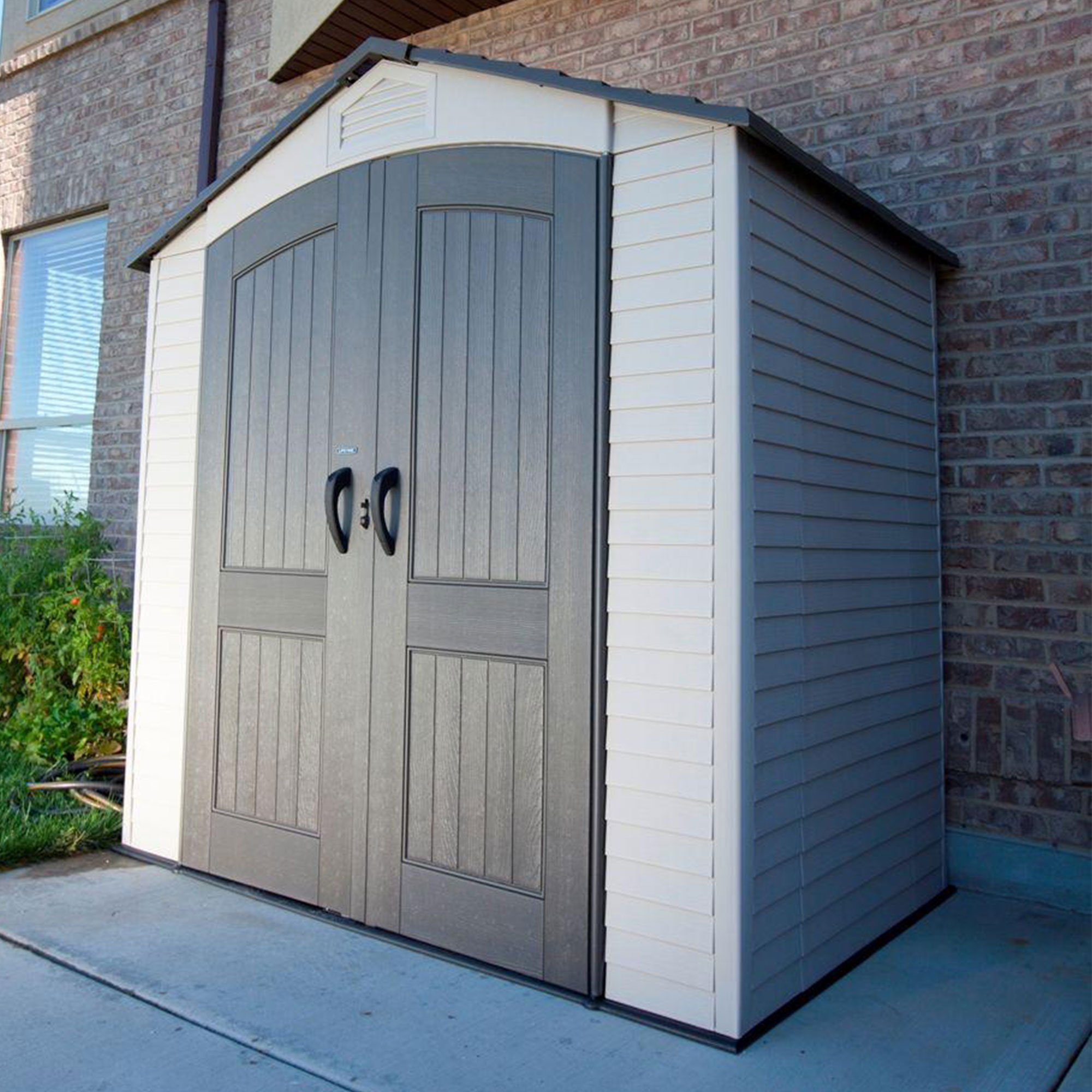 Product photograph of 7 X 4 5 Lifetime Plastic Shed 2 06m X 1 4m from Buy Sheds Direct