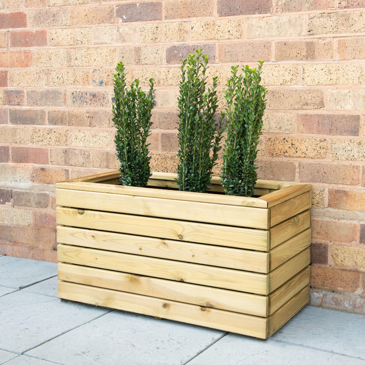 Product photograph of Forest Linear Double Wooden Garden Planter 3 X1 0 8x0 4m from Buy Sheds Direct