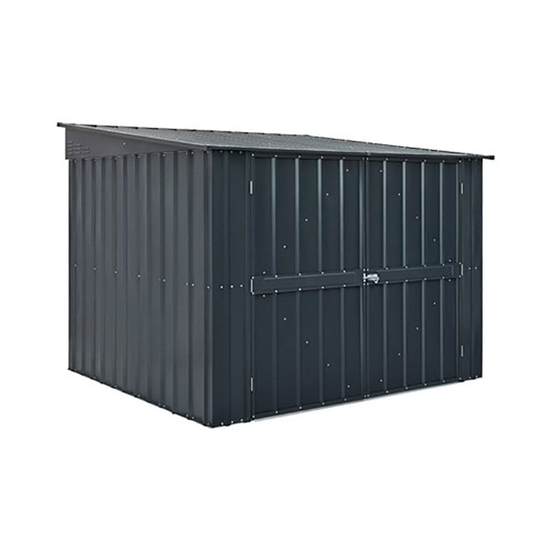 Product photograph of 6x6 Globel Anthracite Grey Metal Bicycle Store from Buy Sheds Direct