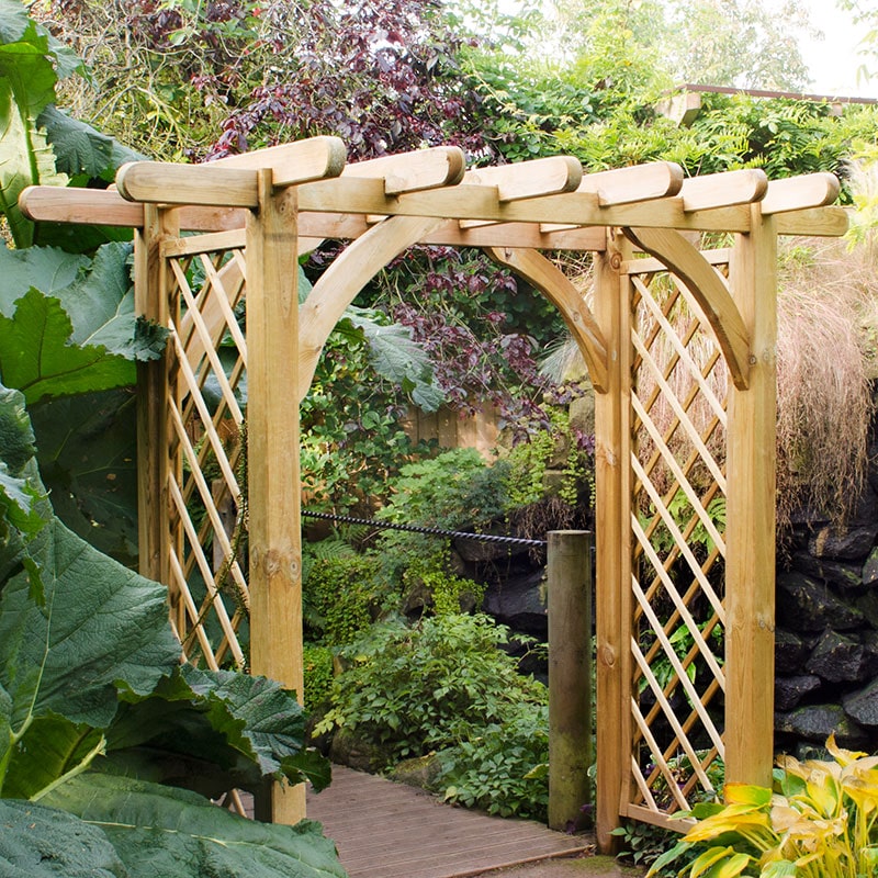 Product photograph of Forest Large Ultima Wooden Garden Pergola Arch 8 X 4 from Buy Sheds Direct