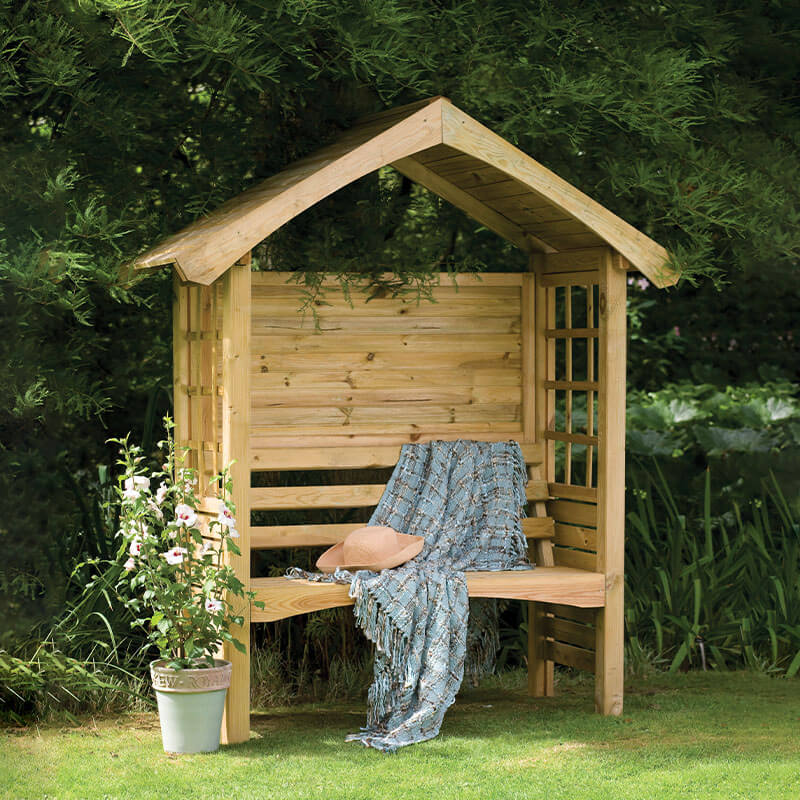 Product photograph of Forest Cadiz Garden Arbour Seat 6 X2 from Buy Sheds Direct