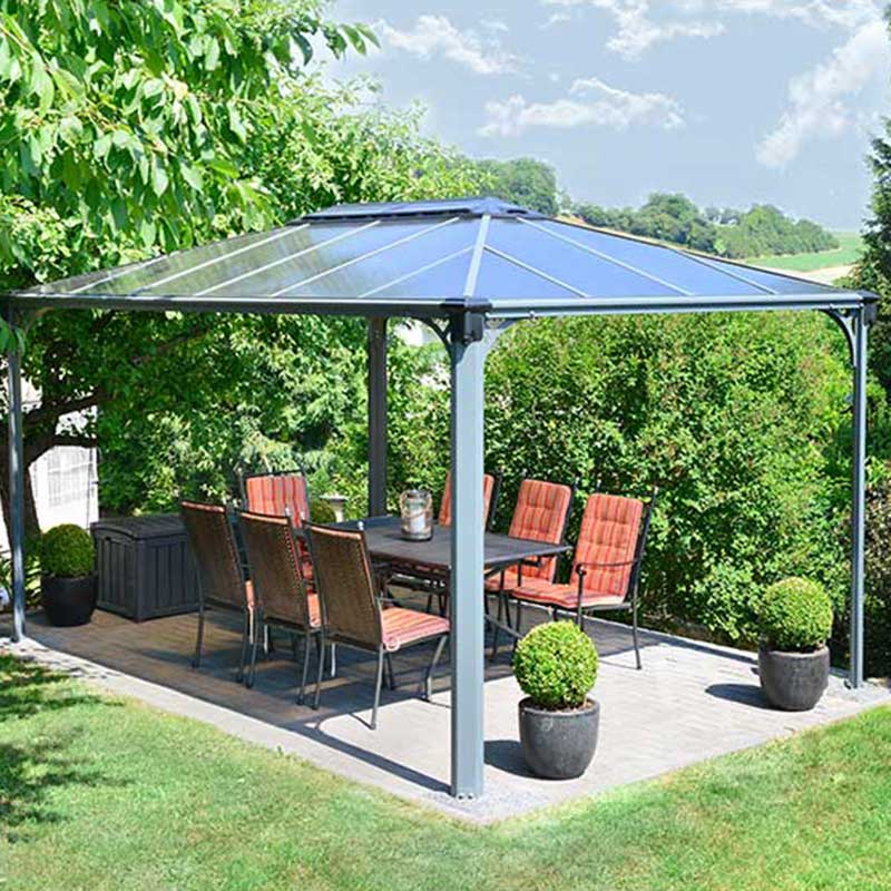 Product photograph of 14x10 4 3x3m Palram Canopia Martinique 4300 Garden Gazebo from Buy Sheds Direct