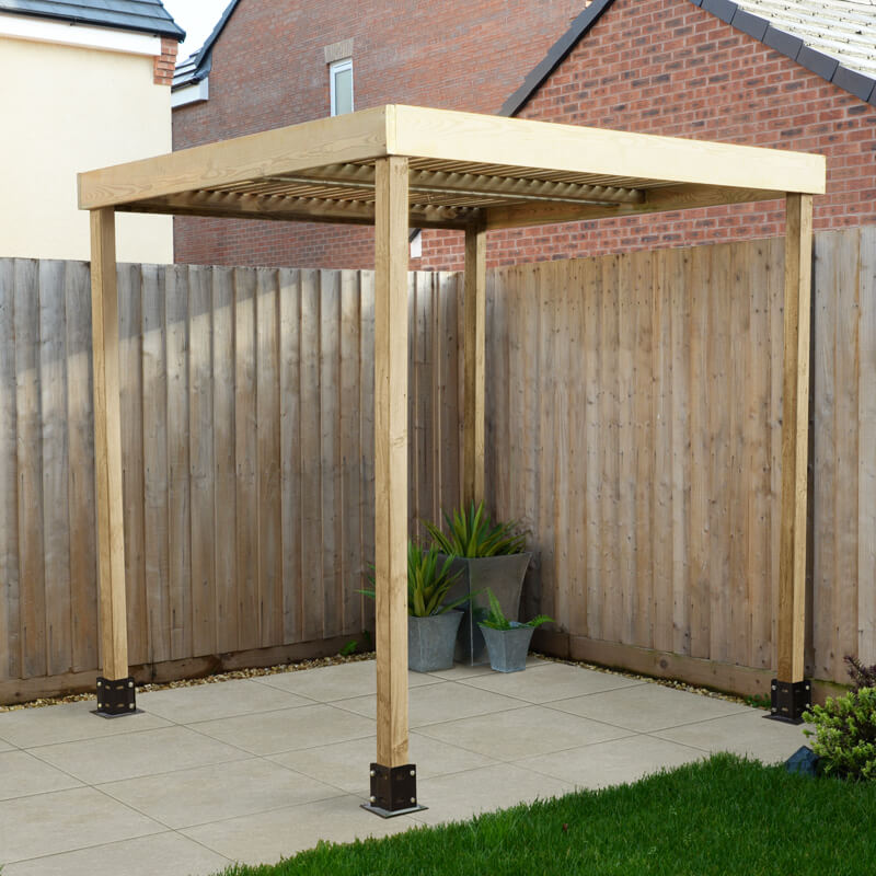 Product photograph of Forest Modular Wooden Garden Pergola 6 5 X 6 5 2m X 2m from Buy Sheds Direct