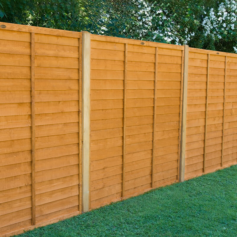 Forest 6' x 5' Straight Cut Overlap Fence Panel (1.83m x 1.52m)