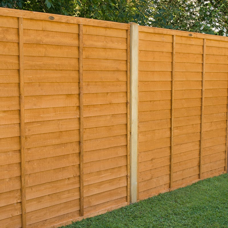 Product photograph of Forest 6 X 6 Straight Cut Overlap Fence Panel 1 83m X 1 83m from Buy Sheds Direct