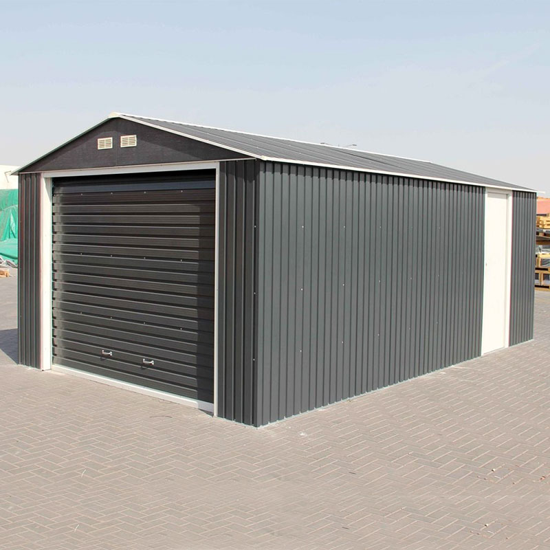 Product photograph of 12 X 20 Sapphire Olympian Anthracite Metal Garage 3 62m X 5 94m from Buy Sheds Direct