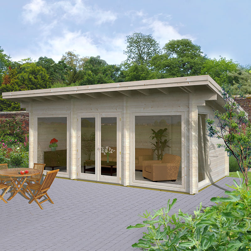 Product photograph of Palmako Heidi 6m X 3 3m Log Cabin Garden Building 70mm from Buy Sheds Direct