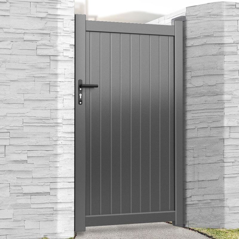 Product photograph of Devon Premium Aluminium Side Gate - Grey from Buy Sheds Direct
