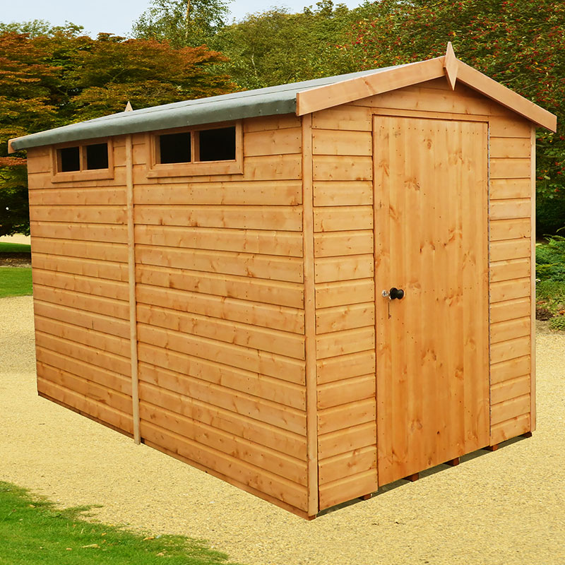 Product photograph of 6 X 10 Shire Premium Security Apex Wooden Garden Shed 1 79m X 2 99m from Buy Sheds Direct