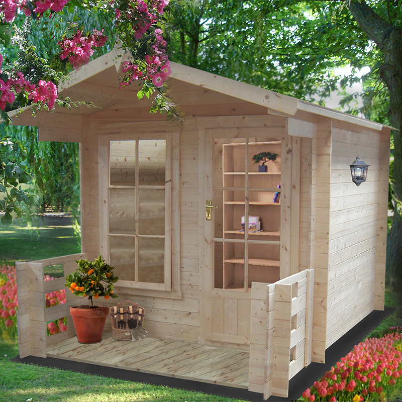 Product photograph of Shire Maulden 2 1m X 2 9m Log Cabin Summerhouse 19mm from Buy Sheds Direct