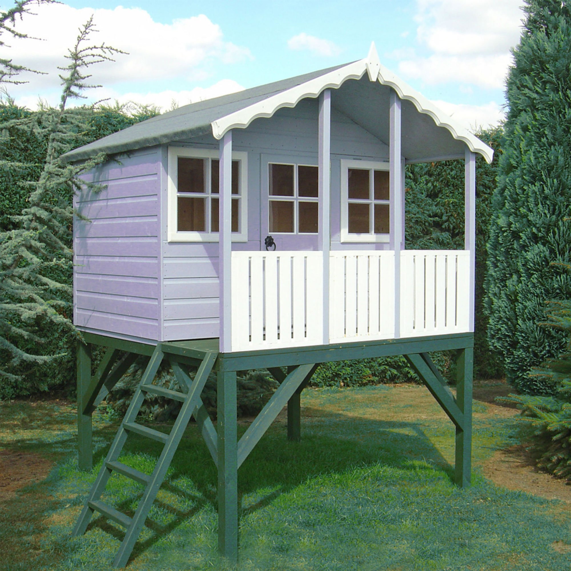Product photograph of 6 X 6 Shire Stork Childrens Kids Wooden Garden Platform Playhouse from Buy Sheds Direct