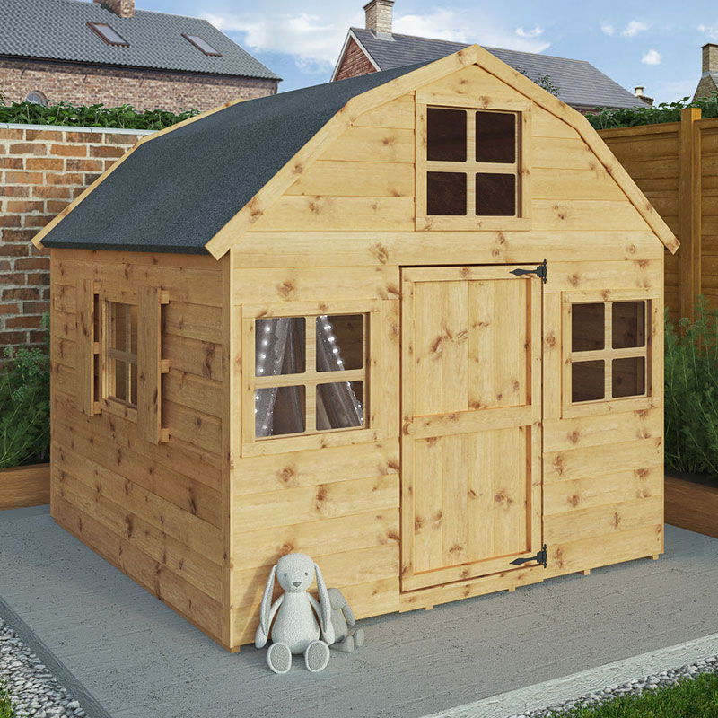 Product photograph of 6x6 Mercia Dutch Barn Childrens Kids Wooden Garden Playhouse from Buy Sheds Direct