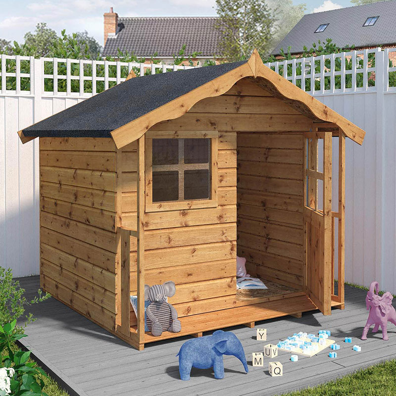 Product photograph of 4 10 X 4 Mercia Poppy Kids Wooden Playhouse 1 47m X 1 21m from Buy Sheds Direct