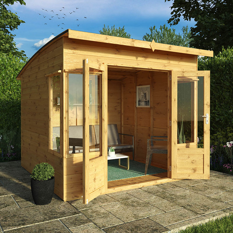 Product photograph of 8x8 Mercia Helios Contemporary Wooden Summerhouse from Buy Sheds Direct